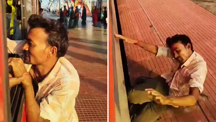 मोबाइल चुराया तो यात्रियों ने चलती ट्रेन से ही ‘फैसला’ सुना दिया! खिड़की से लटकाया, फिर नीचे गिराया… वीडियो देख इंटरनेट पर छिड़ी जंग